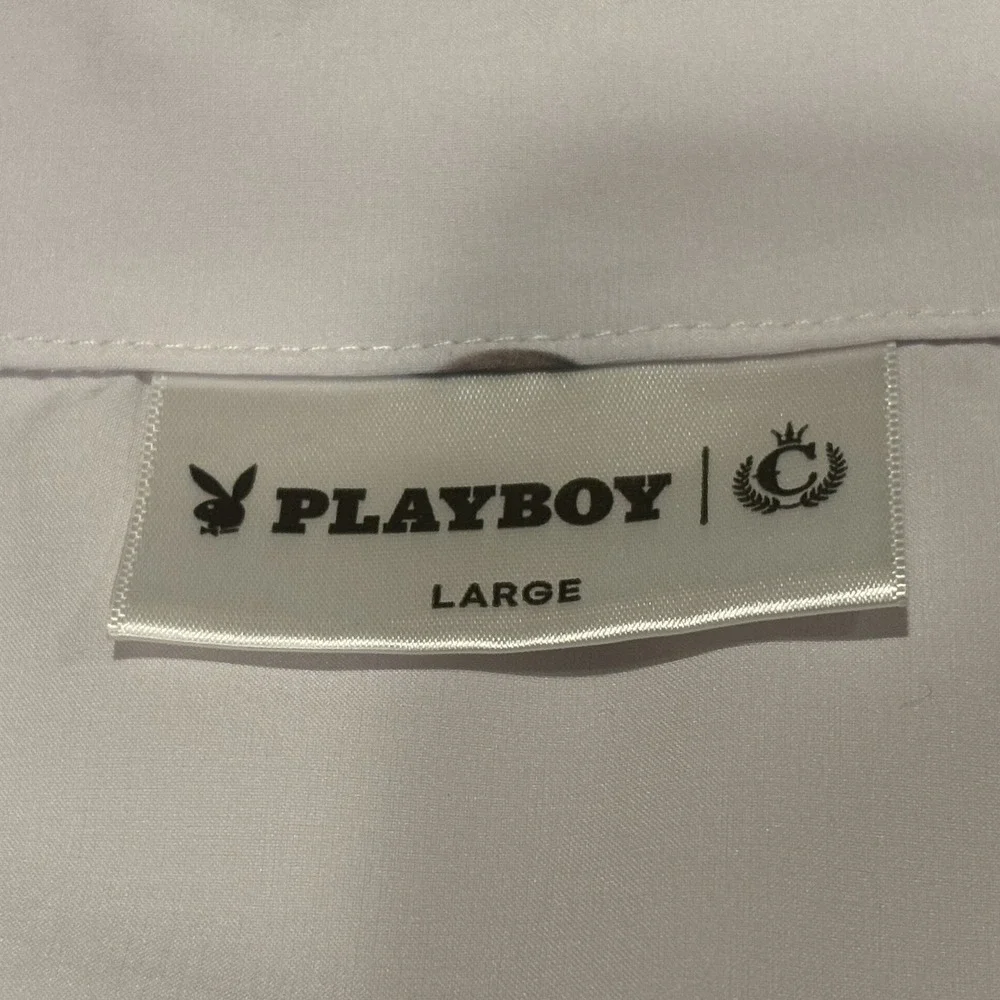 Playboy by Culture Kings Party Cocktail Shirt Size Large Relaxed Fit Camp Collar - Picture 3 of 12